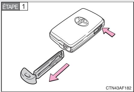 TOYOTA Highlander (2009) - ■ Remplacement de la pile (vehicules sans système d'accès et de démarrage “mains libres”) - 3