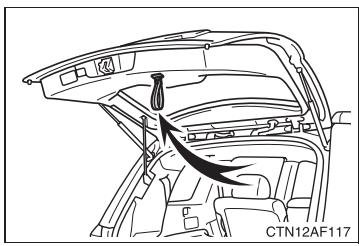 TOYOTA Highlander (2009) - Sangle du hayon - 1