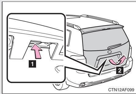 TOYOTA Highlander (2009) - Hayon - 1