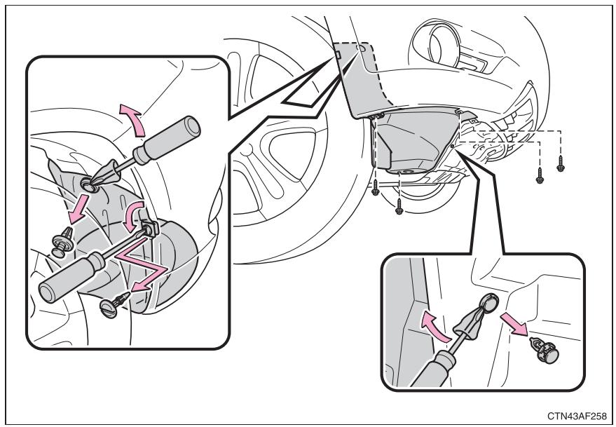 TOYOTA Highlander (2009) - ■ Projecteurs antibrouillards avant (sur modèles équipés) - 2