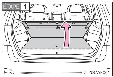 TOYOTA Highlander (2009) - Rangement de coffre (vehicules sans sièges de la troisième rangée) - 1