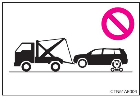 TOYOTA Highlander (2009) - Remorquage avec une dépanneuse à palan - 1