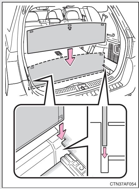 TOYOTA Highlander (2009) - Séparation du coffre à bagages - 1
