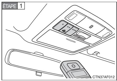 TOYOTA Highlander (2009) - ■ Programmation de l'émetteur HomeLink® - 1