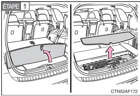 TOYOTA Highlander (2009) - Sortir la roue de secours - 1