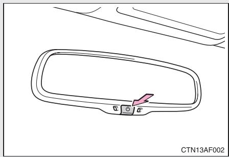 TOYOTA Highlander (2009) - 1-3. Équipements régibles (sièges, rétroviseurs, volant de direction) Rétroviseur interieur anti-éblouissement - 2