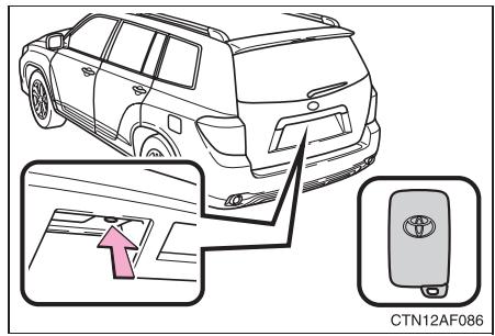 TOYOTA Highlander (2009) - Poignée de hayon - 2