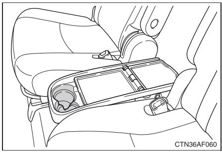 TOYOTA Highlander (2009) - Tablette centrale arriere - 1