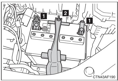 TOYOTA Highlander (2009) - Exteur de la batterie - 1