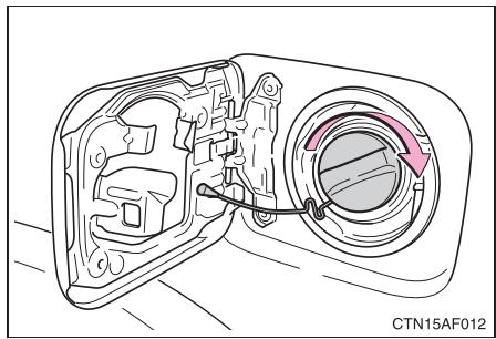 TOYOTA Highlander (2009) - Fermetre du bouchon du réservoir à carburant - 1