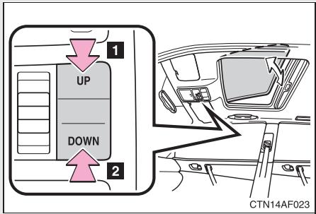 TOYOTA Highlander (2009) - Basculement vers le haut et le bas - 1