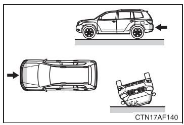 TOYOTA Highlander (2009) - Types de collisions pour lesquelles les sacs de sécurité gonflables SRS (sacs de sécurité gonflables latéraux et rideau) risquent de ne pas se déployer - 2