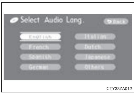 TOYOTA Highlander (2009) - Changer la langue des dialogues - 1