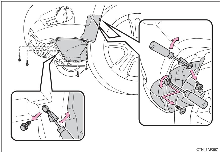 TOYOTA Highlander (2009) - ■ Projecteurs antibrouillards avant (sur modèles équipés) - 1