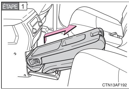TOYOTA Highlander (2009) - Dépose de la tablette centrale arrête - 1