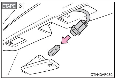 TOYOTA Highlander (2009) - Éclairage de plaque d'immatriculation - 3