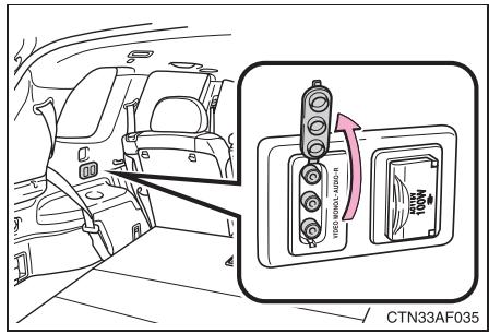 TOYOTA Highlander (2009) - Utilisation de l'adaptateur - 1