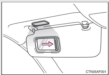 TOYOTA Highlander (2009) - Miroirs de courtoisie - 1