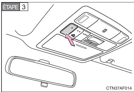TOYOTA Highlander (2009) - ■ Programmation de l'émetteur HomeLink® - 3