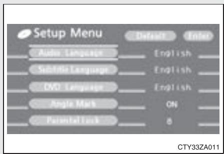 TOYOTA Highlander (2009) - 3-3. Utilisation du système audio arrêté Modifier la configuration initiale - 1