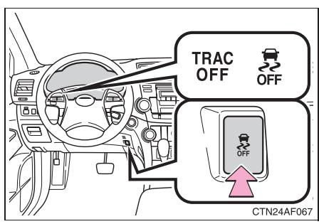 TOYOTA Highlander (2009) - Désactivation du système antipatinage (TRAC) - 2