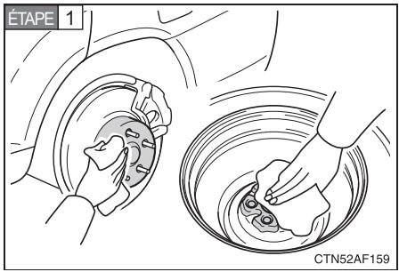 TOYOTA Highlander (2009) - Mettez en place la roue - 1