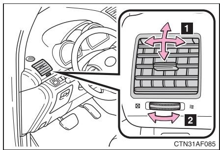 TOYOTA Highlander (2009) - Aérateurs frontaux latéraux - 1