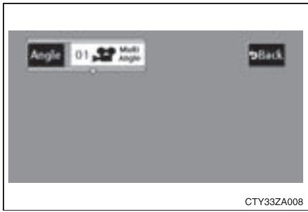 TOYOTA Highlander (2009) - Changer l'angle de prise de vue - 1