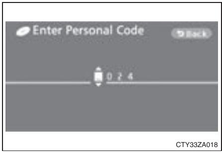 TOYOTA Highlander (2009) - Configuration des niveaux de restriction de l'utilisateur - 1