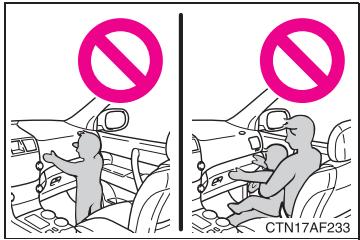 TOYOTA Highlander (2009) - Precautions à observer avec les sacs de sécurité gonflables SRS - 2