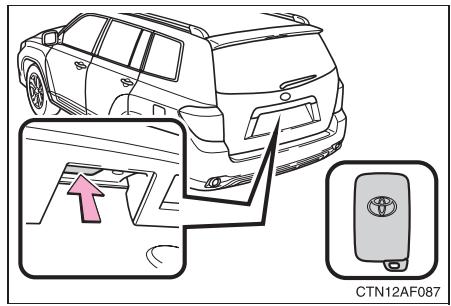 TOYOTA Highlander (2009) - Poignée de hayon - 1