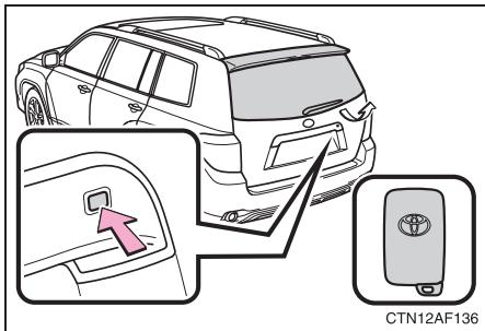 TOYOTA Highlander (2009) - Ouverture de la lunette arrière - 1
