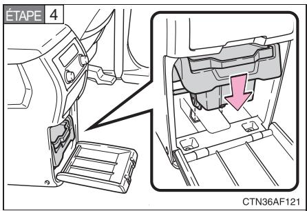 TOYOTA Highlander (2009) - Dépose de la tablette centrale arrête - 4