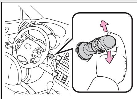 TOYOTA Highlander (2009) - 2-3. Utilisation de l'éclairage et des essuie-glaces Essuie-glaces et lave-glace de pare-brise - 1
