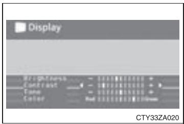 TOYOTA Highlander (2009) - Réglage de l'image - 1