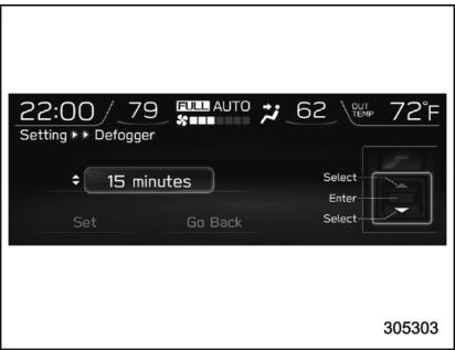 SUBARU WRX STI (2019) - Réglage du désembuage - 1