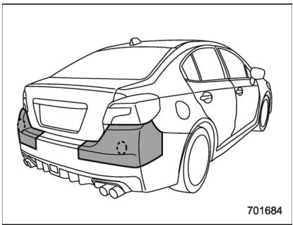 SUBARU WRX STI (2019) - Capteurs radar - 1