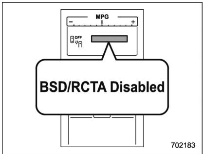 SUBARU WRX STI (2019) - Conseils de sécurité concernant le témoin indicateur/signal sonore d'accélération d'approche bsd/rcta - 2