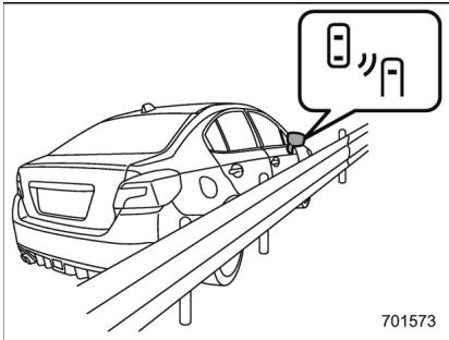 SUBARU WRX STI (2019) - Conseils de sécurité concernant le témoin indicateur/signal sonore d'accélération d'approche bsd/rcta - 1