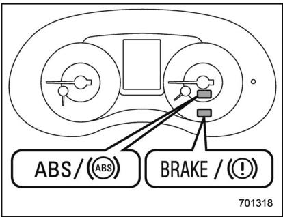 SUBARU WRX STI (2019) - Mesures à prendre en cas de dysfonctionnement du système EBD - 1