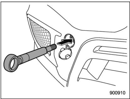SUBARU WRX STI (2019) - Croquette de remorquage avant: - 2