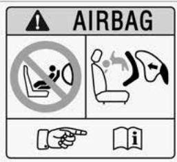 SMART 1 (2023) - Étiquette de l'airbag côté passager - 2