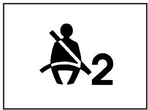 Pontiac Torrent (2007) - Témoin de rappel de bouclage de la ceinture de sécurité du passager - 1