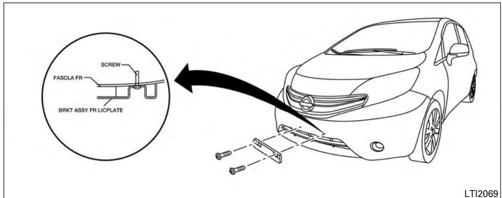 NISSAN Versa Note (2016) - ÉTIQUETTE DES CARACTERISTIQUES DU CLIMATISEUR - 1