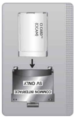 SAMSUNG TQ75QN70F - Utilisation d'une carte de visionnage TV (« carte CI ou CI+ ») - 2