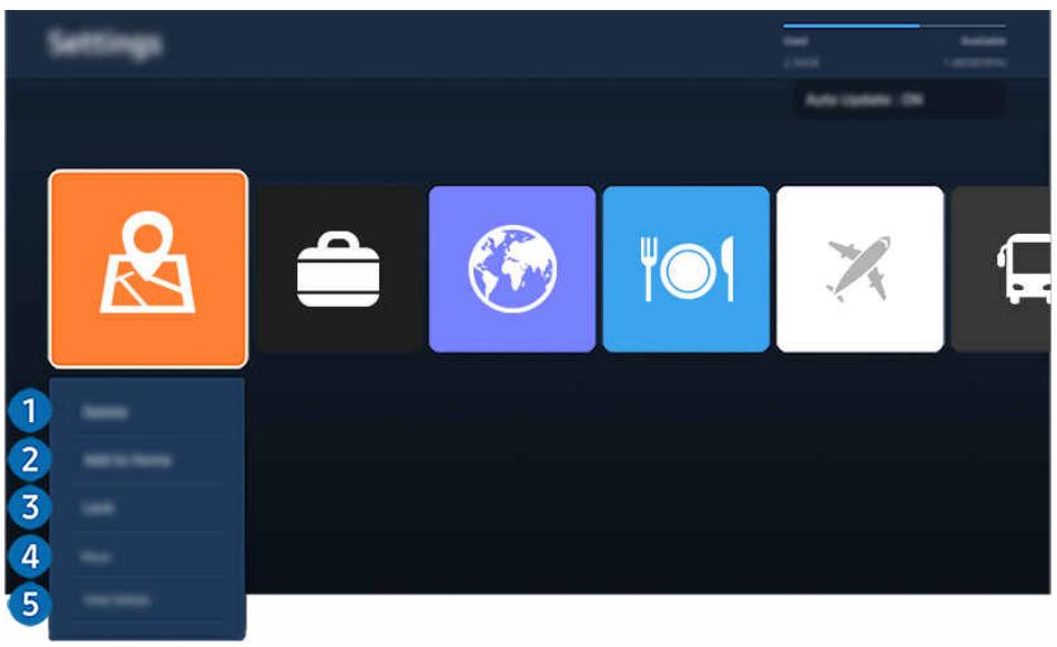 SAMSUNG TQ75QN70F - Gestion des applications installées - 1