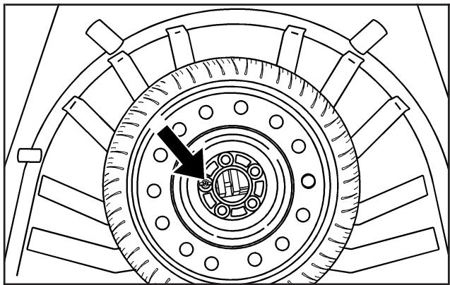 Buick Lacrosse 1 (2004-2009) - Dépose du pneu de secours et des outils - 1