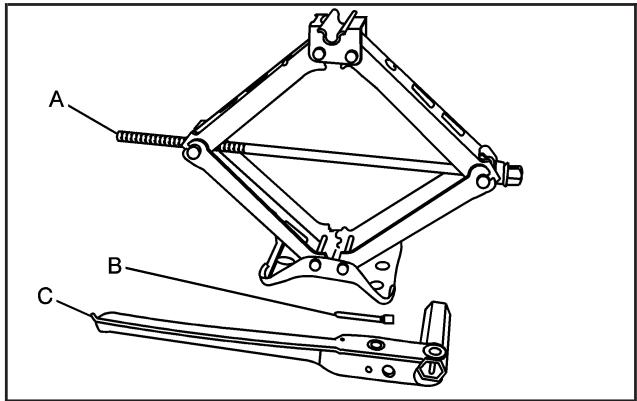 Buick Lacrosse 1 (2004-2009) - Dépose du pneu de secours et des outils - 3