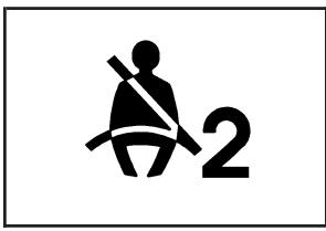 Buick Lacrosse 1 (2004-2009) - Témoin de rappel de bouclage de la ceinture de sécurité du passager - 1