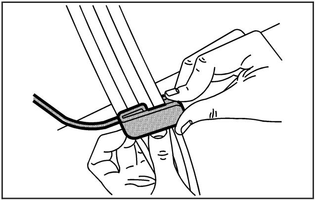 Buick Lacrosse 1 (2004-2009) - Guides de comport de ceinture de sécurité arrête - 2